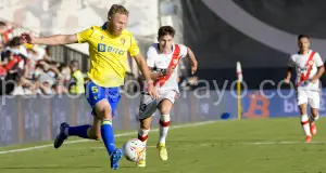 Imagen del partido que enfrentó a Rayo y Cádiz la temporada pasada en Vallecas