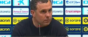 Sergio González en la rueda de prensa posterior al Cádiz 1-0 Rayo Vallecano