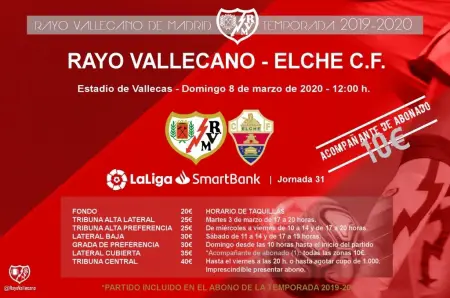El Rayo lanza una nueva promoción de entradas a diez euros