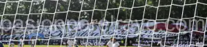 Tifo de la afición del Rayo Vallecano en el último partido de liga