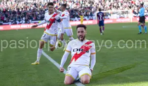 Unai López, celebrando su gol contra el Barcelona
