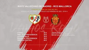Precios de las entradas del Rayo Vallecano - Mallorca