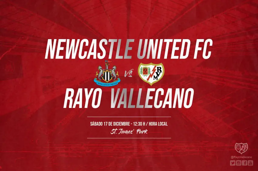 Cartel del Newcastle - Rayo Vallecano