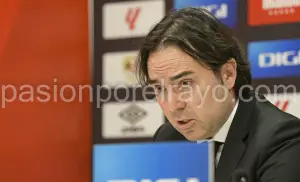 Martín Presa durante la rueda de prensa de presentación de Iñigo Pérez