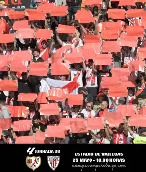 Cartel del Rayo Vallecano - Athletic Club