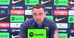 Xavi, en rueda de prensa previa del Rayo - Barcelona