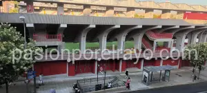 Imagen actual del estadio de Vallecas